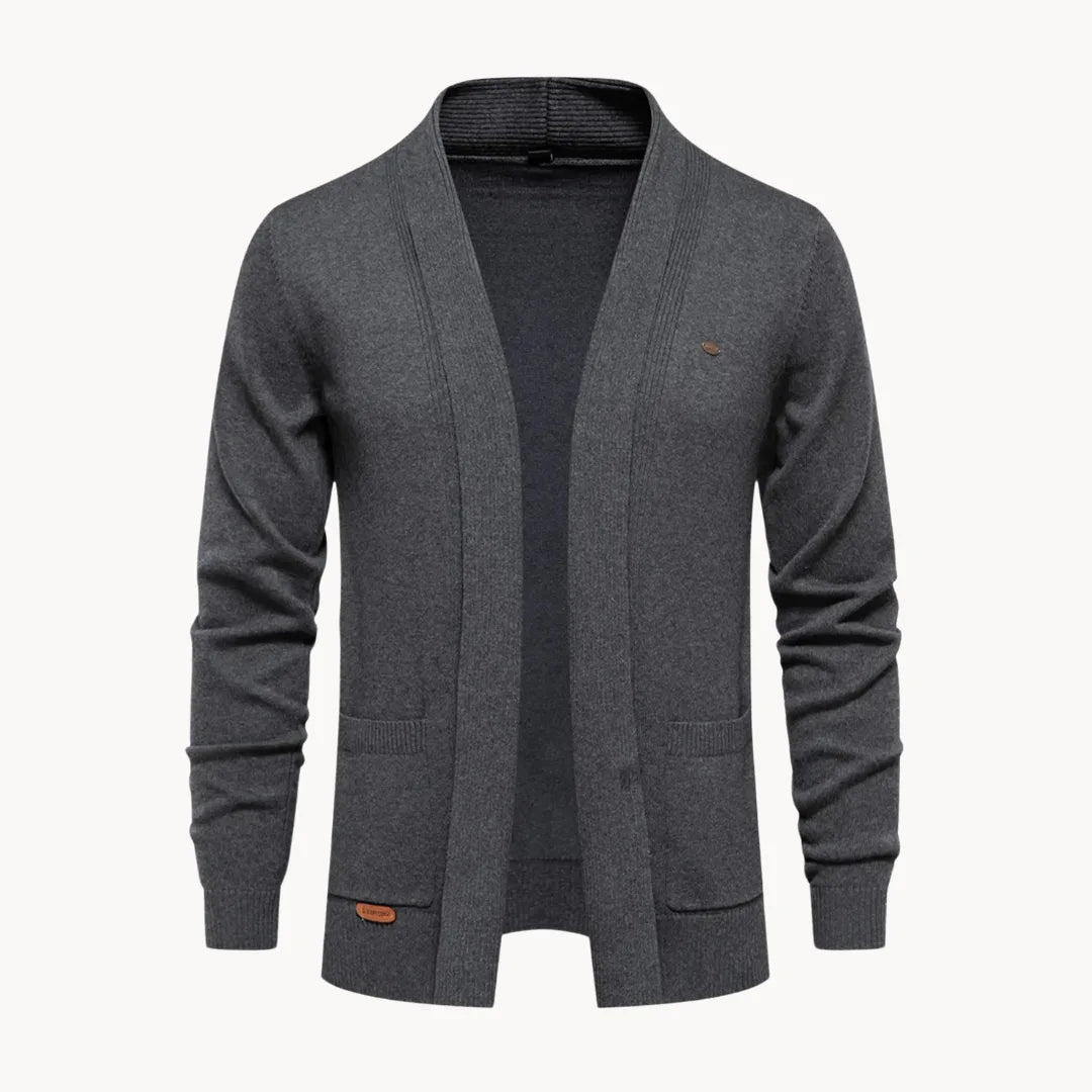 Hugo | Open cardigan with v-neck and long sleeves