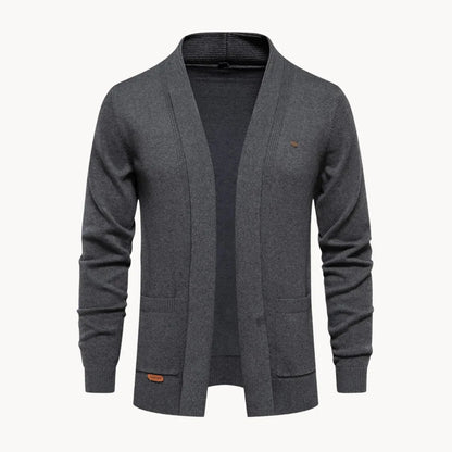 Hugo | Open cardigan with v-neck and long sleeves