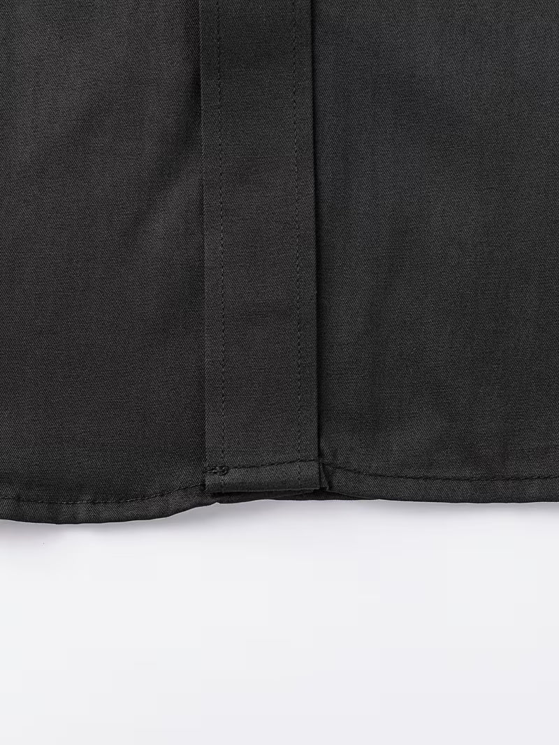 Shirt with Geometric Pattern and Slim Fit