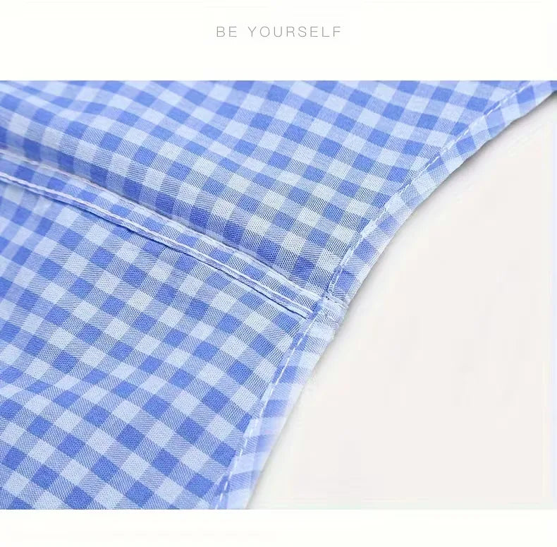 Checked Pattern Shirt with Chest Pocket