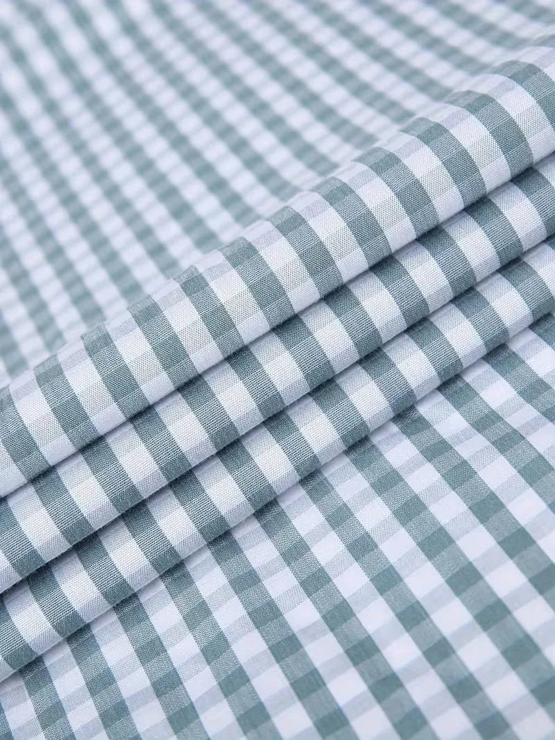 Checked Pattern Shirt with Chest Pocket