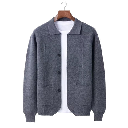 100% Cashmere Cardigan with Button Closure