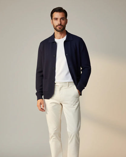 100% Cashmere Cardigan with Button Closure