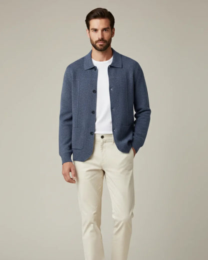 100% Cashmere Cardigan with Button Closure