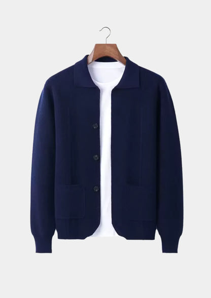 100% Cashmere Cardigan with Button Closure