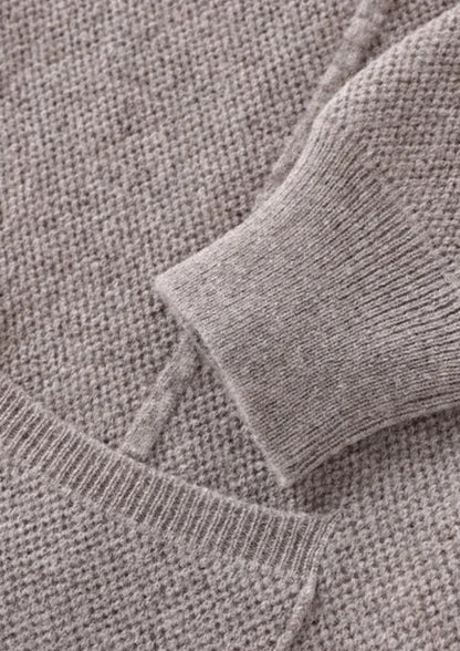 100% Cashmere Cardigan with Button Closure