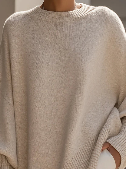 Oversized merino wool women's jumper