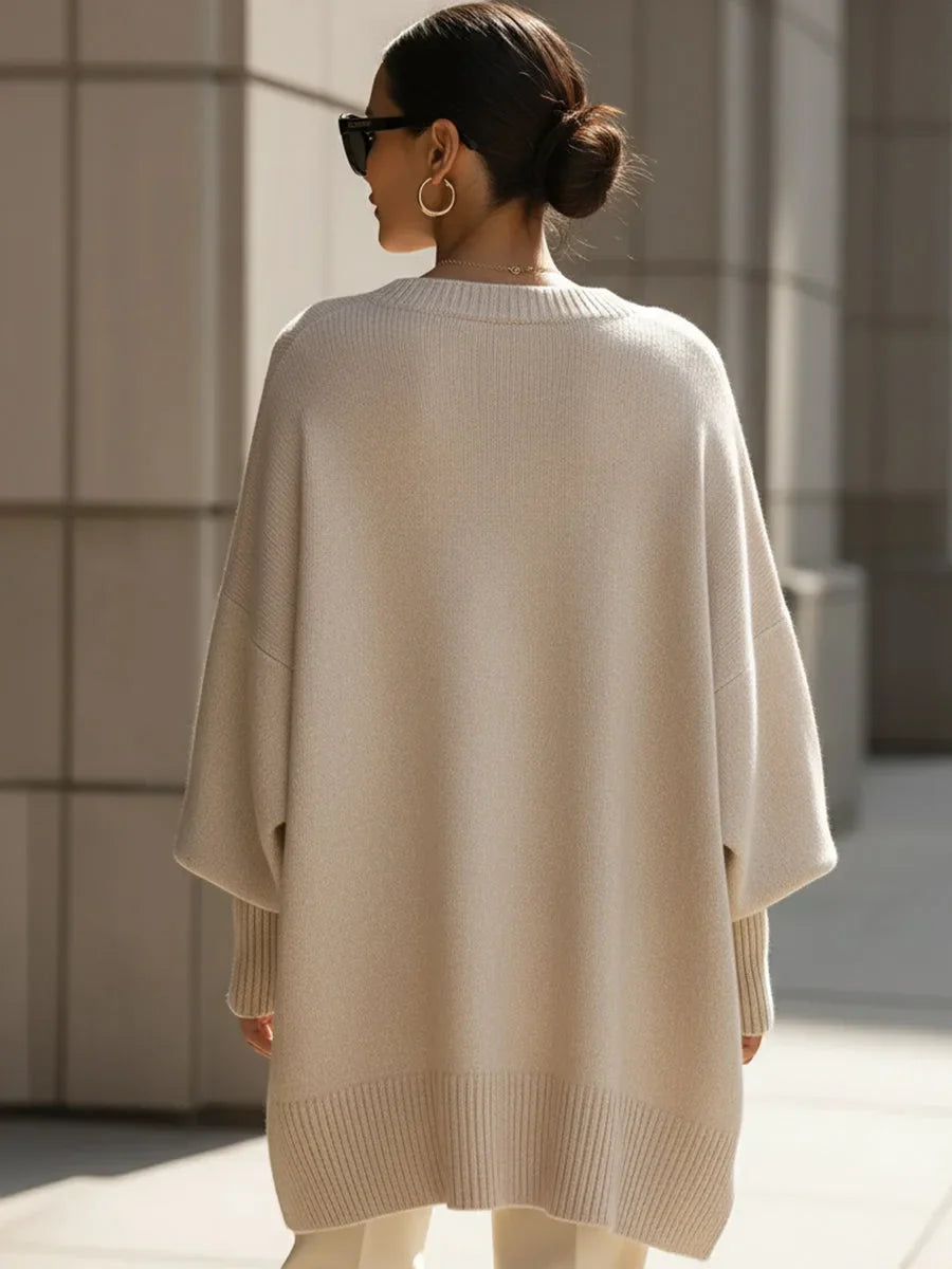 Oversized merino wool women's jumper