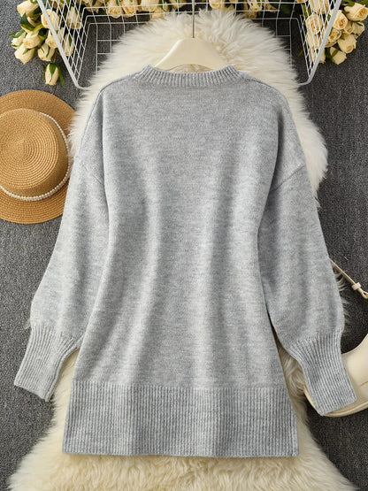 Oversized merino wool women's jumper