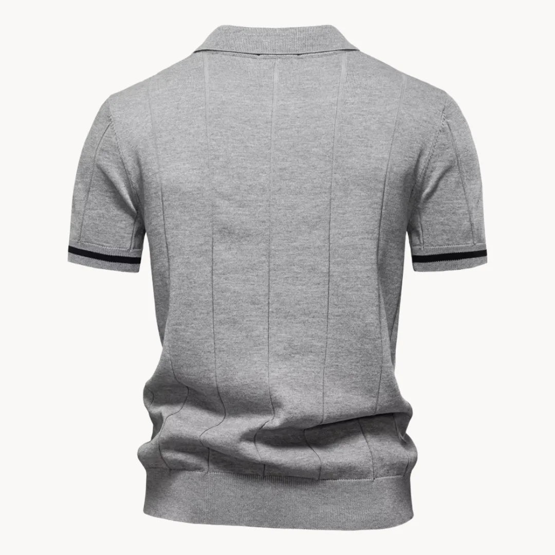 Hugo | Polo with Short Zip and Classic Collar