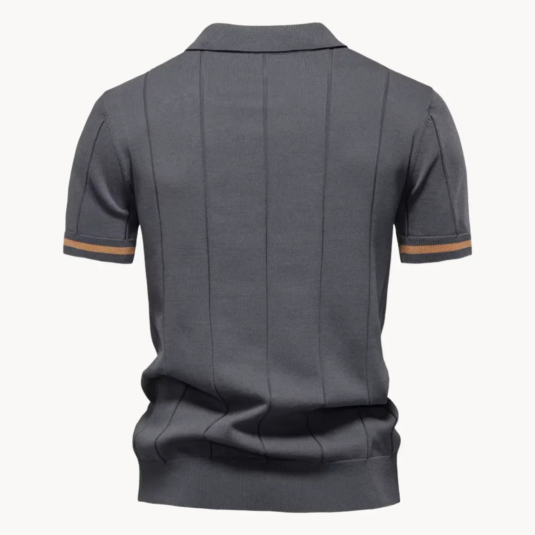 Hugo | Polo with Short Zip and Classic Collar