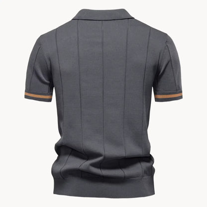 Hugo | Polo with Short Zip and Classic Collar