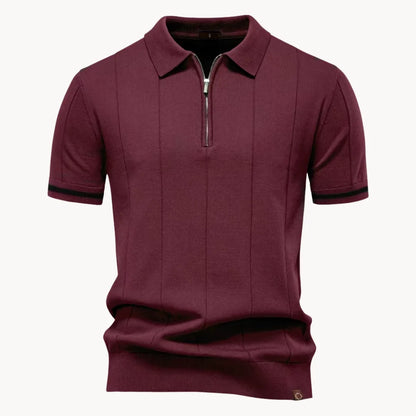 Hugo | Polo with Short Zip and Classic Collar