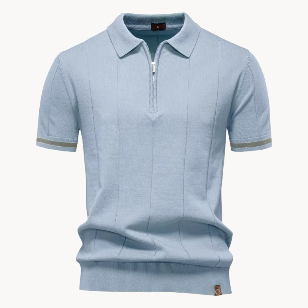 Hugo | Polo with Short Zip and Classic Collar