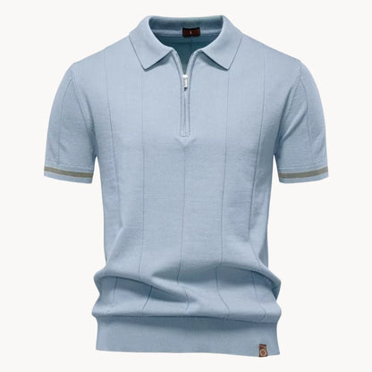 Hugo | Polo with Short Zip and Classic Collar