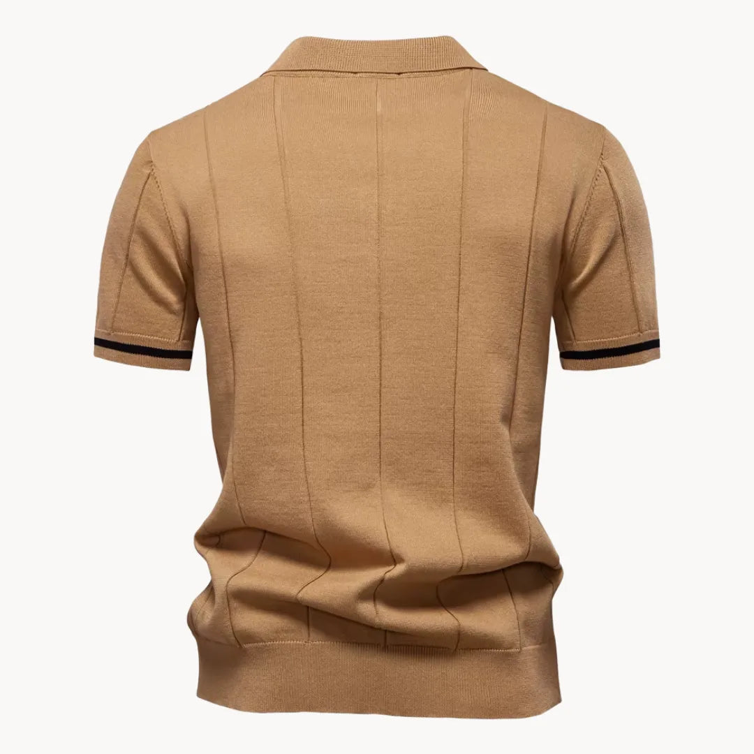 Hugo | Polo with Short Zip and Classic Collar