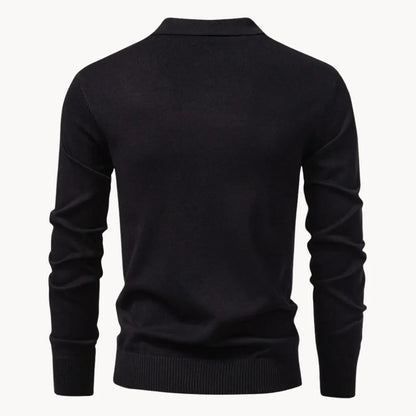 Hugo | Polo with Ribbed Pattern and Short Zip