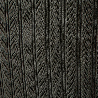 Hugo | Polo with Ribbed Pattern and Short Zip