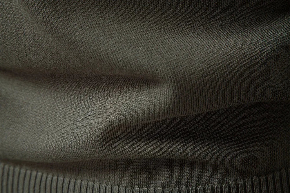Hugo | Polo with Ribbed Pattern and Short Zip