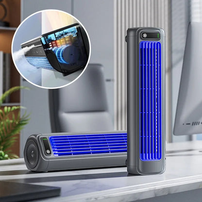 Portable air conditioning unit with compact design