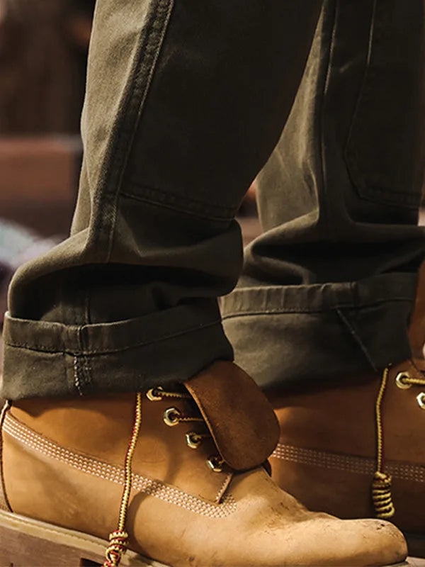 work trousers with multiple pockets