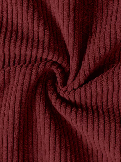 Corduroy jacket with double-breasted buttons