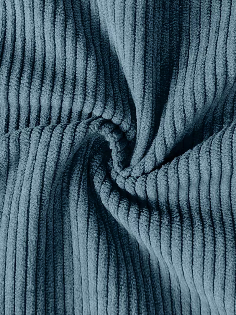 Corduroy jacket with double-breasted buttons