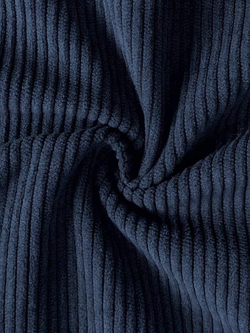 Corduroy jacket with double-breasted buttons