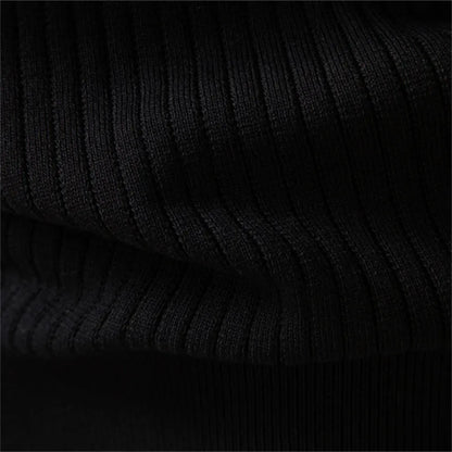 Hugo | Ribbed Sweater with Round Neck and Button Closure