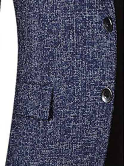Slim-fit jacket with notch lapel and wrinkle-resistant material