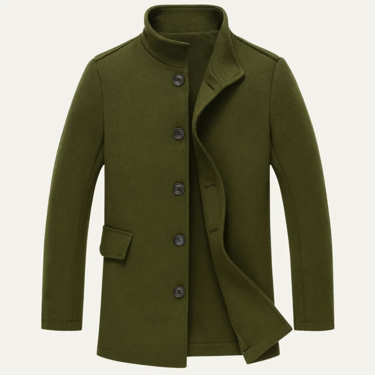Tommy | Slim fit jacket with stand-up collar and button closure