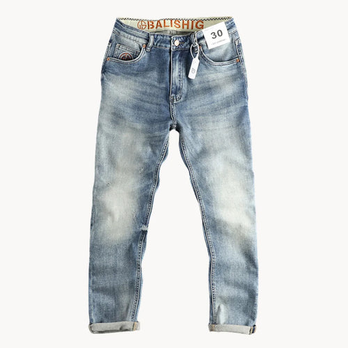 Hugo | Slim fit jeans in light blue washed denim