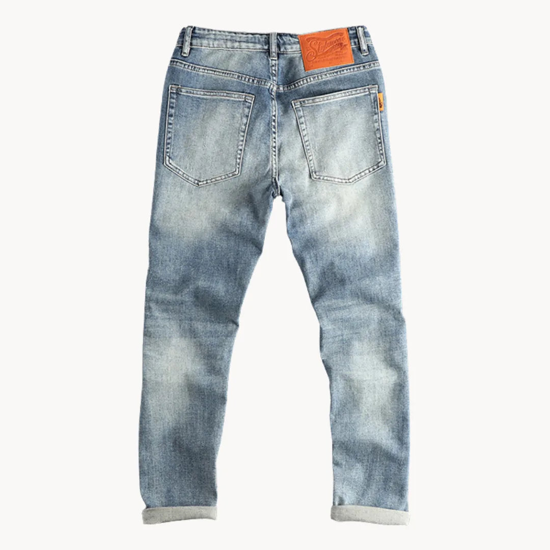 Hugo | Slim fit jeans in light blue washed denim