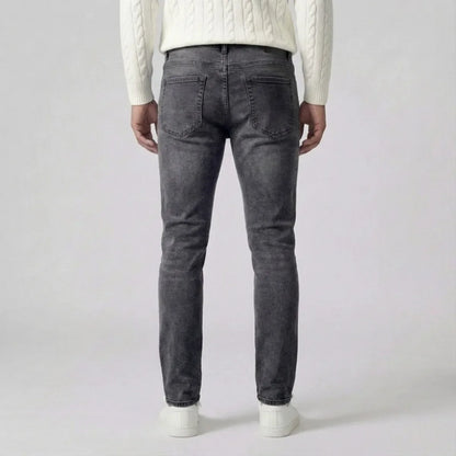 Slim fit jeans with light wash and five-pocket style
