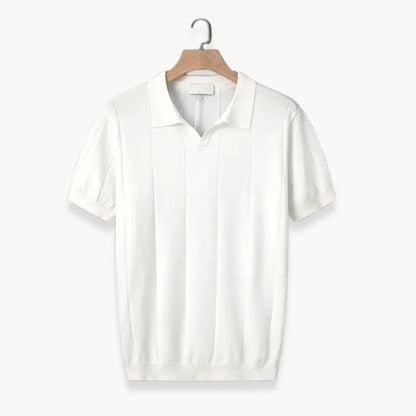 Hugo | Slim fit polo with short sleeves and vertical ribbing
