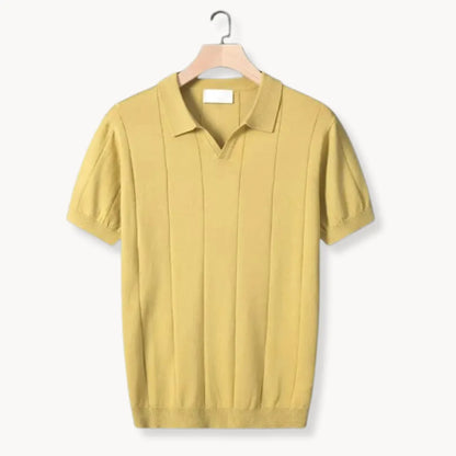 Hugo | Slim fit polo with short sleeves and vertical ribbing