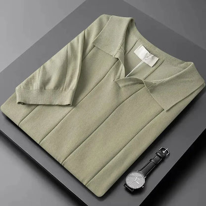 Hugo | Slim fit polo with short sleeves and vertical ribbing