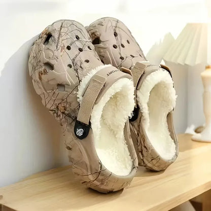 Slippers with non-slip sole and padded interior