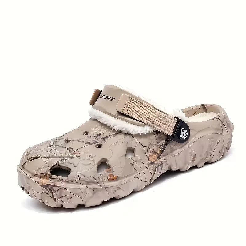 Slippers with non-slip sole and padded interior