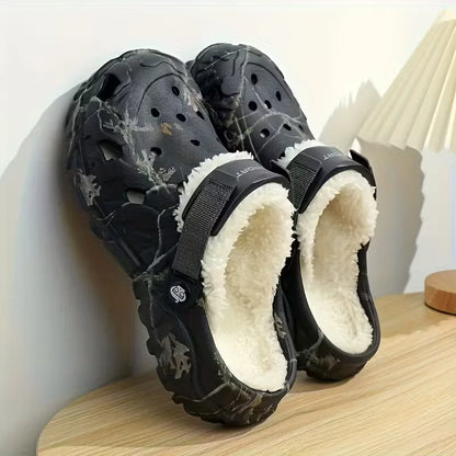 Slippers with non-slip sole and padded interior