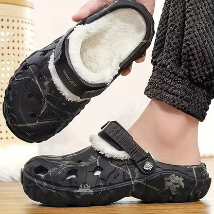 Slippers with non-slip sole and padded interior