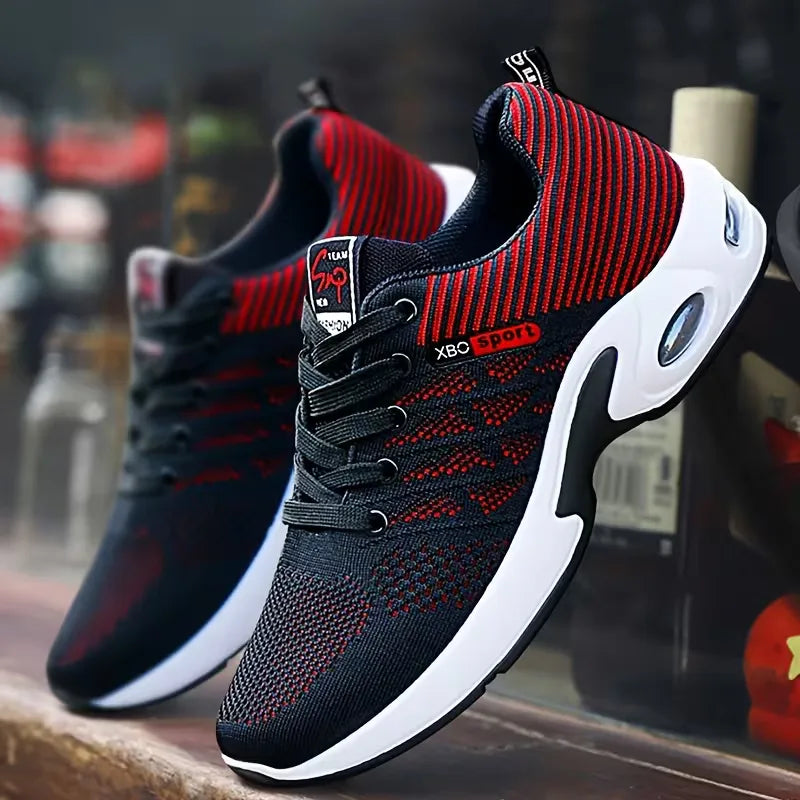Sneakers with breathable mesh upper