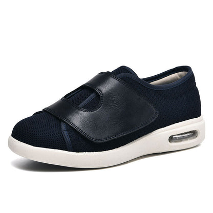 Sneakers with extra wide fit and Velcro fastening
