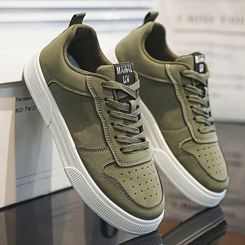Sneakers with slip-resistant rubber sole