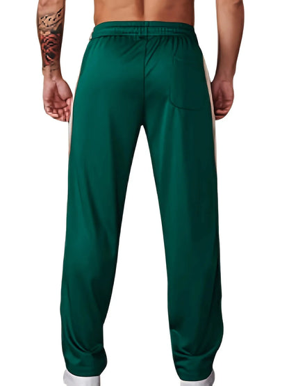 Sports Trousers with Elastic Waistband and Side Stripes