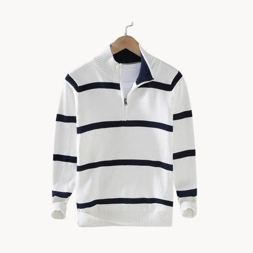 Hugo | Jumper with Quarter Zip and Stand-Up Collar