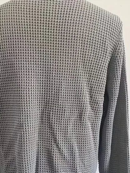 Sweater with Round Neck and Long Sleeves