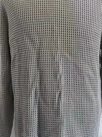 Sweater with Round Neck and Long Sleeves