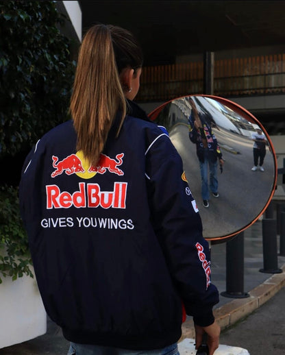 Unisex Racing jacket with high collar and full zip