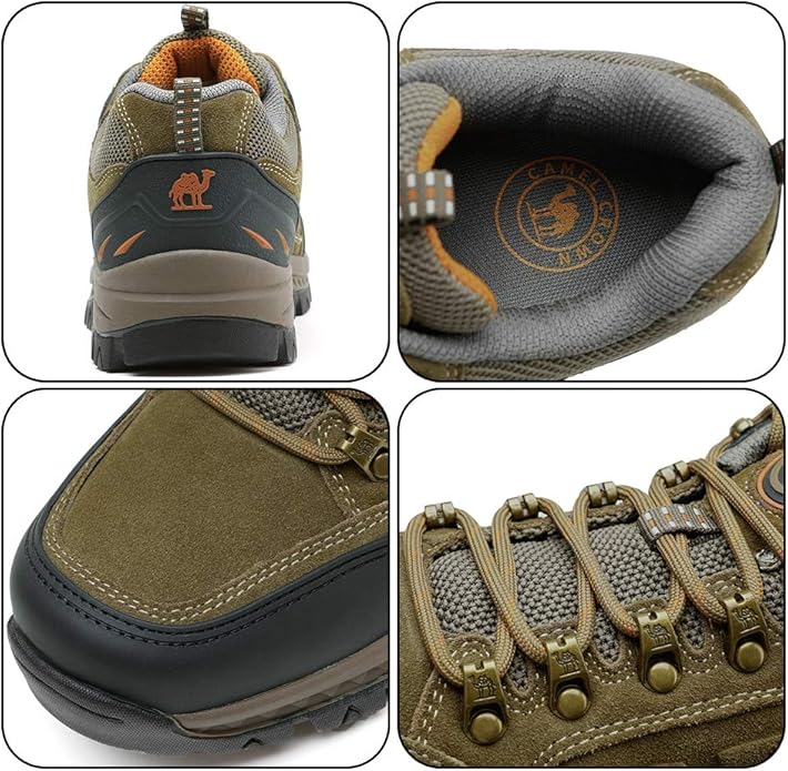 Walking shoes with breathable mesh lining